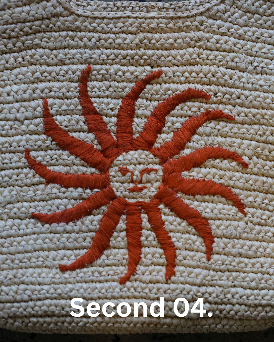 SECOND 04. SOLEIL RAFFIA BAG